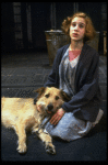 Actress Sarah Jessica Parker as Annie w. Sandy in a scene from the Broadway production of the musical "Annie."
