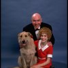 Sarah Jessica Parker as Annie and Reid Shelton as Daddy Warbucks w. Sandy in a scene from the Broadway production of the musical "Annie."