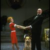 Sarah Jessica Parker as Annie and Reid Shelton as Daddy Warbucks w. Sandy in a scene from the Broadway production of the musical "Annie."