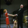Sarah Jessica Parker as Annie and Reid Shelton as Daddy Warbucks w. Sandy in a scene from the Broadway production of the musical "Annie."