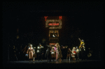 Sarah Jessica Parker as Annie, Reid Shelton as Daddy Warbucks and Sandy Faison as Grace in a scene from the Broadway production of the musical "Annie."