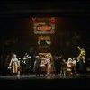 Sarah Jessica Parker as Annie, Reid Shelton as Daddy Warbucks and Sandy Faison as Grace in a scene from the Broadway production of the musical "Annie."