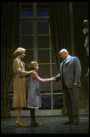 Sarah Jessica Parker as Annie, Reid Shelton as Daddy Warbucks and Sandy Faison as Grace in a scene from the Broadway production of the musical "Annie."