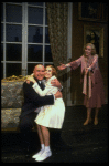 Sarah Jessica Parker as Annie, Reid Shelton as Daddy Warbucks and Sandy Faison as Grace in a scene from the Broadway production of the musical "Annie."