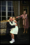 Sarah Jessica Parker as Annie, Reid Shelton as Daddy Warbucks and Sandy Faison as Grace in a scene from the Broadway production of the musical "Annie."