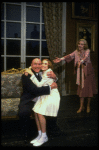 Sarah Jessica Parker as Annie, Reid Shelton as Daddy Warbucks and Sandy Faison as Grace in a scene from the Broadway production of the musical "Annie."