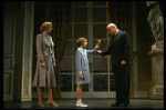 Sarah Jessica Parker as Annie, Reid Shelton as Daddy Warbucks and Sandy Faison as Grace in a scene from the Broadway production of the musical "Annie."
