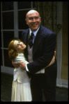 Sarah Jessica Parker as Annie and Reid Shelton as Daddy Warbucks in a scene from the Broadway production of the musical "Annie."