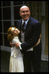 Sarah Jessica Parker as Annie and Reid Shelton as Daddy Warbucks in a scene from the Broadway production of the musical "Annie."