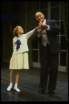 Sarah Jessica Parker as Annie and Reid Shelton as Daddy Warbucks in a scene from the Broadway production of the musical "Annie."