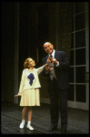 Sarah Jessica Parker as Annie and Reid Shelton as Daddy Warbucks in a scene from the Broadway production of the musical "Annie."