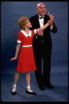 Sarah Jessica Parker as Annie and Reid Shelton as Daddy Warbucks in a scene from the Broadway production of the musical "Annie."