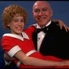 Sarah Jessica Parker as Annie and Reid Shelton as Daddy Warbucks in a scene from the Broadway production of the musical "Annie."