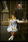 Sarah Jessica Parker as Annie and Reid Shelton as Daddy Warbucks in a scene from the Broadway production of the musical "Annie."