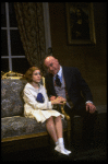 Sarah Jessica Parker as Annie and Reid Shelton as Daddy Warbucks in a scene from the Broadway production of the musical "Annie."