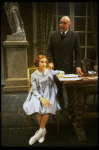 Sarah Jessica Parker as Annie and Reid Shelton as Daddy Warbucks in a scene from the Broadway production of the musical "Annie."