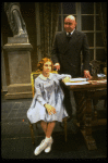 Sarah Jessica Parker as Annie and Reid Shelton as Daddy Warbucks in a scene from the Broadway production of the musical "Annie."