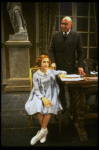 Sarah Jessica Parker as Annie and Reid Shelton as Daddy Warbucks in a scene from the Broadway production of the musical "Annie."