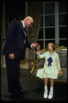 Sarah Jessica Parker as Annie and Reid Shelton as Daddy Warbucks in a scene from the Broadway production of the musical "Annie."
