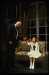 Sarah Jessica Parker as Annie and Reid Shelton as Daddy Warbucks in a scene from the Broadway production of the musical "Annie."