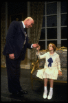 Sarah Jessica Parker as Annie and Reid Shelton as Daddy Warbucks in a scene from the Broadway production of the musical "Annie."