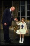Sarah Jessica Parker as Annie and Reid Shelton as Daddy Warbucks in a scene from the Broadway production of the musical "Annie."