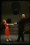 Sarah Jessica Parker as Annie and Reid Shelton as Daddy Warbucks in a scene from the Broadway production of the musical "Annie."