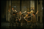 Orphans in a scene from the Broadway production of the musical "Annie."