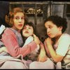 Sarah Jessica Parker as Annie w. orphans in a scene from the Broadway production of the musical "Annie."