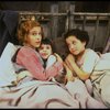 Sarah Jessica Parker as Annie w. orphans in a scene from the Broadway production of the musical "Annie."