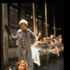 L-2L) Sarah Jessica Parker as Annie and Alice Ghostley as Miss Hannigan w. orphans in a scene from the Broadway production of the musical "Annie."