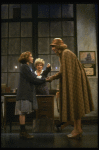 L-R) Sarah Jessica Parker as Annie, Alice Ghostley as Miss Hannigan and Sandy Faison as Grace in a scene from the Broadway production of the musical "Annie."