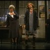 Sarah Jessica Parker as Annie and Alice Ghostley as Miss Hannigan w. a policeman in a scene from the Broadway production of the musical "Annie."