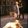 Sarah Jessica Parker as Annie w. Sandy and a policeman in a scene from the Broadway production of the musical "Annie."