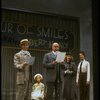 Sarah Jessica Parker as Annie (2L) and Reid Shelton as Daddy Warbucks (C) in a scene from the Broadway production of the musical "Annie."