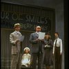 Sarah Jessica Parker as Annie (2L) and Reid Shelton as Daddy Warbucks (C) in a scene from the Broadway production of the musical "Annie."