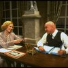 Sandy Faison as Grace and Reid Shelton as Daddy Warbucks in a scene from the Broadway production of the musical "Annie."