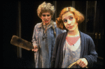 Alice Ghostley as Miss Hannigan and Sarah Jessica Parker as Annie in a scene from the Broadway production of the musical "Annie."