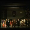 Entire cast in a scene from the Broadway production of the musical "Annie."