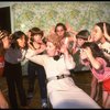 Patricia Drylie as Miss Hannigan w. orphans during a rehearsal for the Dallas production of the musical "Annie."