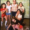 Roseanne Sorrentino as Annie (C) w. orphans during a rehearsal for the Dallas production of the musical "Annie." 