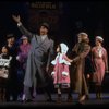 Roseanne Sorrentino as Annie, Harve Presnell as Daddy Warbucks and Deborah Jean Templin as Grace in a scene from the Dallas production of musical "Annie."