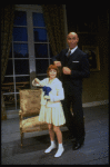 Actors Roseanne Sorrentino as Annie and Harve Presnell as Daddy Warbucks in a scene from the Dallas production of musical "Annie."