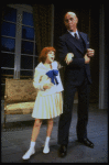 Actors Roseanne Sorrentino as Annie and Harve Presnell as Daddy Warbucks in a scene from the Dallas production of musical "Annie."