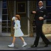 Actors Roseanne Sorrentino as Annie and Harve Presnell as Daddy Warbucks in a scene from the Dallas production of musical "Annie."