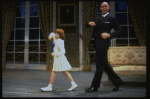 Actors Roseanne Sorrentino as Annie and Harve Presnell as Daddy Warbucks in a scene from the Dallas production of musical "Annie."