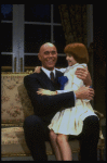 Actors Roseanne Sorrentino as Annie and Harve Presnell as Daddy Warbucks in a scene from the Dallas production of musical "Annie."