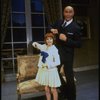Actors Roseanne Sorrentino as Annie and Harve Presnell as Daddy Warbucks in a scene from the Dallas production of musical "Annie."
