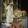 Roseanne Sorrentino as Annie and Patricia Drylie as Miss Hannigan w. orphans in a scene from the Dallas production of musical "Annie."