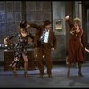 L-R) Katharine Buffaloe as Lily, Michael Leeds as Rooster and Patricia Drylie as Miss Hannigan in a scene from the Dallas production of musical "Annie."